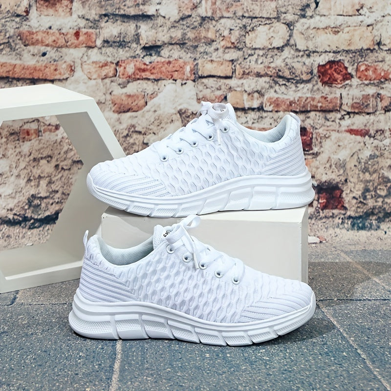 Women's Breathable Lace Up Sneakers Lightweight Outdoor Shoes