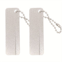 2pcs Portable Fishing Hook File Keychain Hook File Grinding Tool