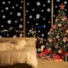 Snowflake Christmas Stickers Window Decoration Holiday Party Supplies