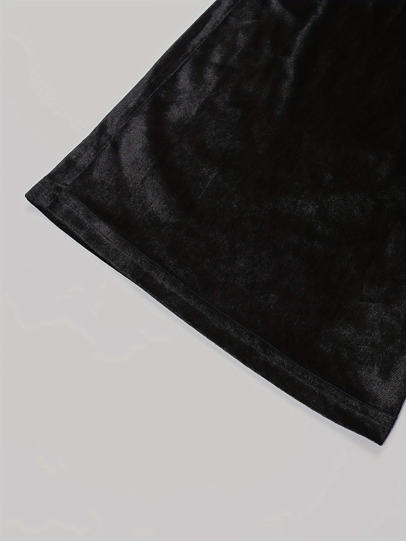 Velvet High Rise Wide Leg Trousers