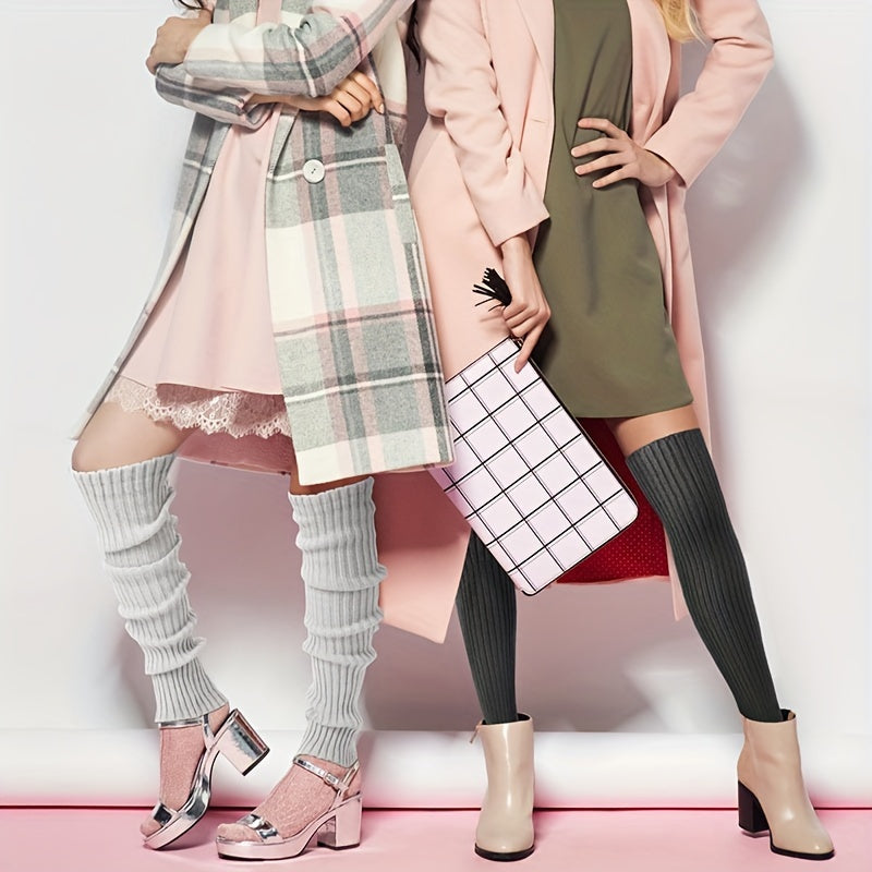 Teen's Fleece Long Tube Socks Winter Warm Leg Sleeves