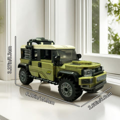 TYCOLE Light Green Building Block SUV Off-road Car Toy Model Kit