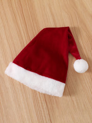 Baby Girls Christmas Bodysuit & Flared Pants & Hat Set