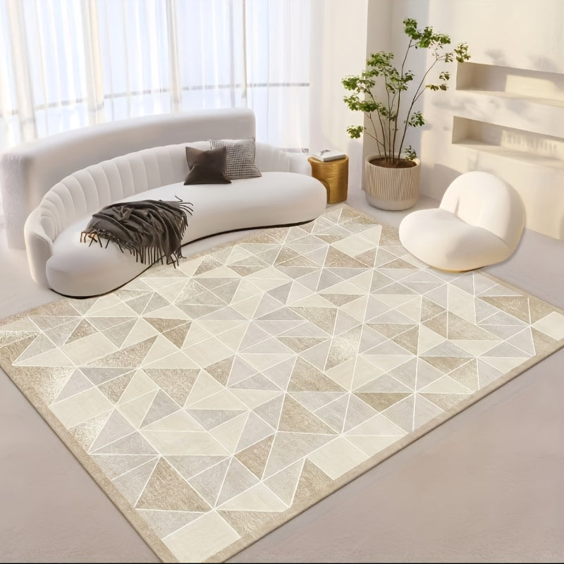 Large Modern Geometric Area Rugs Soft Washable Carpet for Living Rooms Bedrooms