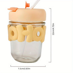 Glass Coffee Cup With Lid Travel Water Cup Mini Water Cup