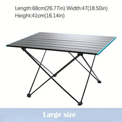 Portable Folding Table Light Aluminum Alloy for Outdoor Activities