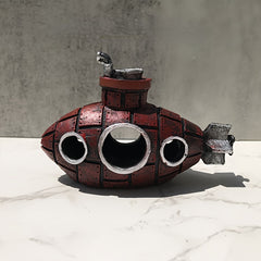 Resin Submarine Ornament Aquarium Decoration Fish Tank Breeding Pot