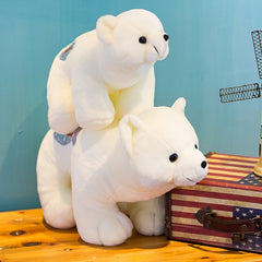 Polar Bear Plush Toy Soft Stuffed Animal Doll Room Decoration Birthday Gift
