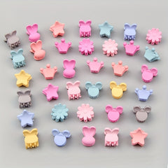 30pcs Mini Hair Claw Clips for Parties - Creative Cartoon Sweet Design