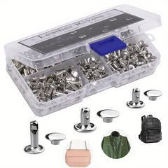 240 Leather Rivets Set Double Cap for DIY Leather Craft