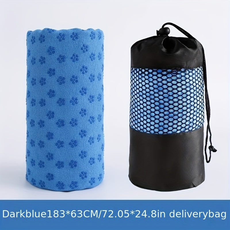 Non-slip Thick Yoga Mat Towel with Storage Bag