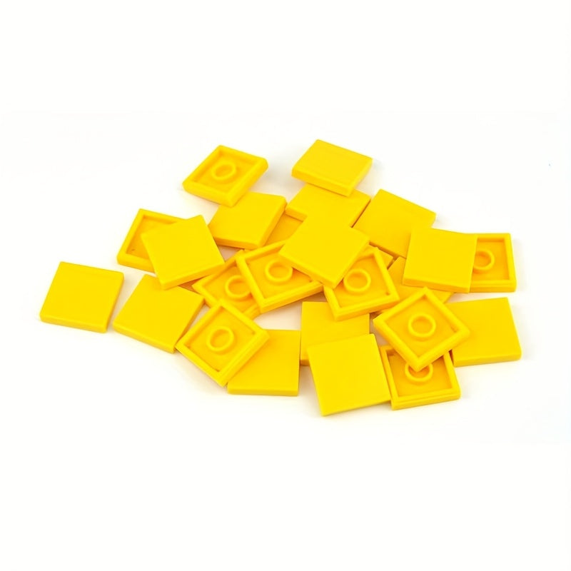 80pcs 2x2 Flat Brick Building Blocks - Compatible with MOC 3068