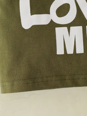2pcs Baby Boys The Girls Just Love Me T shirt & Camouflage Pants Set