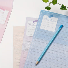 9pcs Floral Writing Paper Set with Matching Envelopes