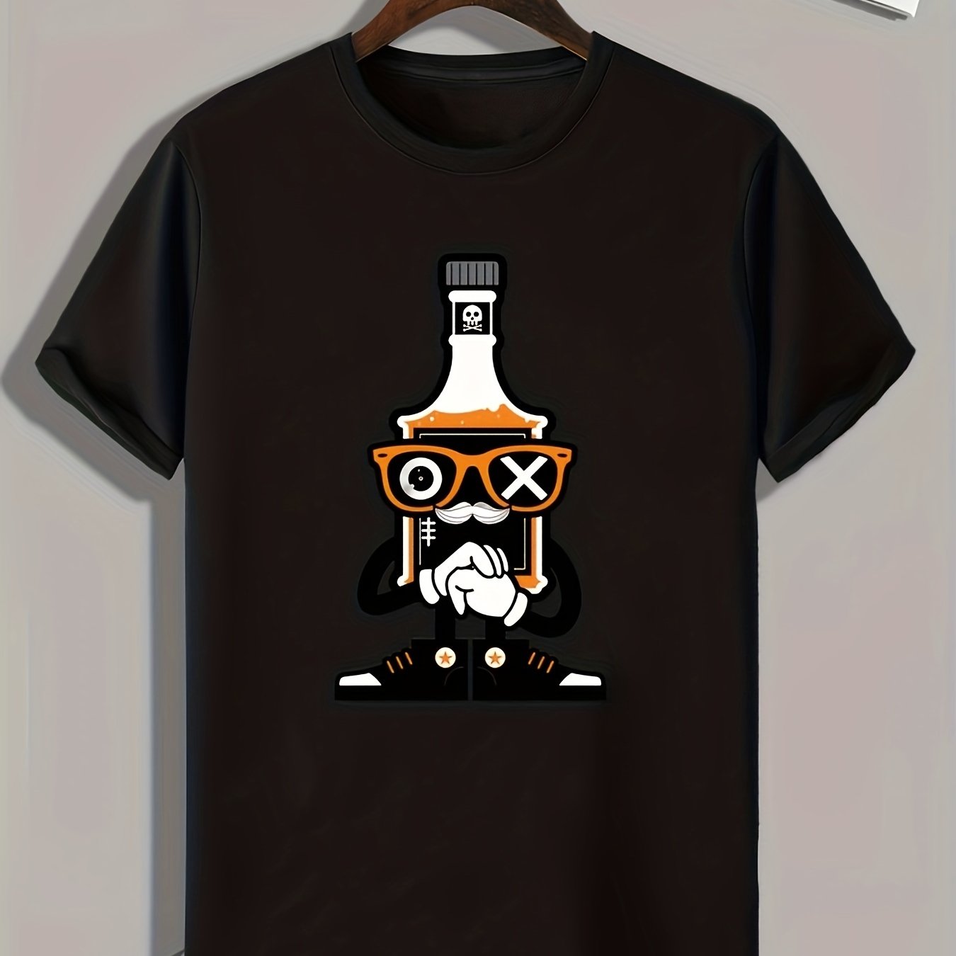 Funny Cartoon Print Men's Graphic T shirt Casual Comfy Tees For Summer