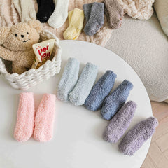 3 Pairs Baby Girls Warm Anti-skid Socks