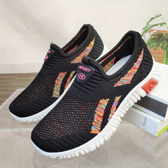 Women's Knitted Sock Shoes Low Top Slip On Casual Gym Walking Sneakers