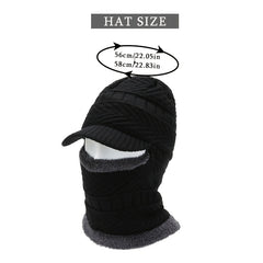 Men's Knitted Hat Face Ear Neck Protection Winter Warm
