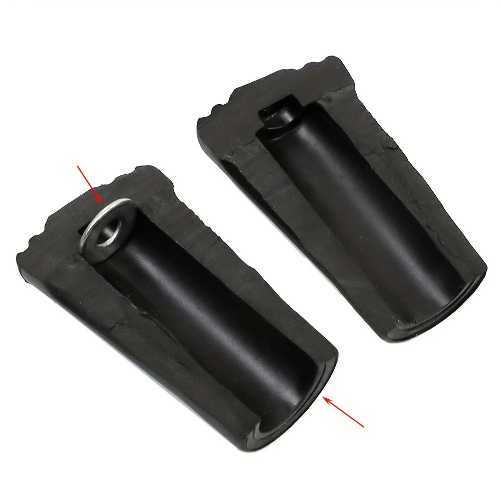 5pcs Skiing Pole Protective Cover Non slip Rubber Cover For Mountaineering Pole