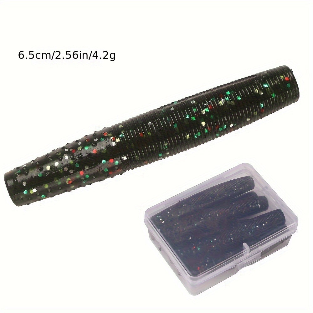 6pcs Bionic Soft Bait Floating Stick Insect For Perch Fishing