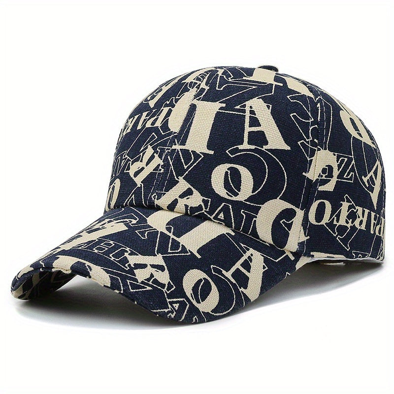 Embroidered Alphabet Baseball Cap Street Sunblock Hat