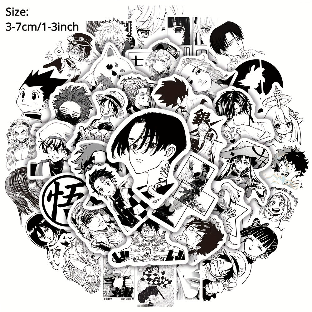 50pcs Anime Series Graffiti Stickers Waterproof Decorative DIY Creative Toys
