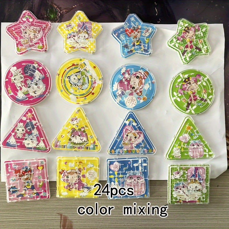 Colorful Cartoon Balance Ball Maze Toy for Kids
