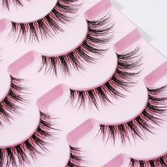 Cat Eye Lashes Winged End Eyelashes - Natural Wispy Long Crisscross Extension