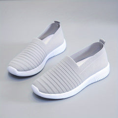 Women's Breathable Mesh Sneakers Casual Flying Woven Outdoor Shoes