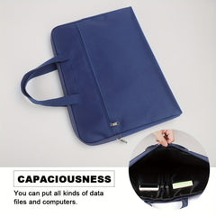 CCidea Portable File Bag Canvas Office File Bag Data Conference Bag
