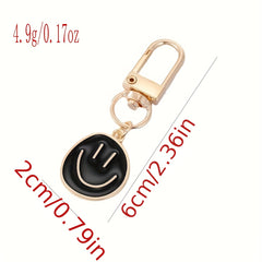 Cartoon Keychain Colorful Face Pendant Girl Heart Pendant