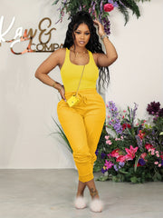 Tank Top & Jogger Pants Two Piece Set