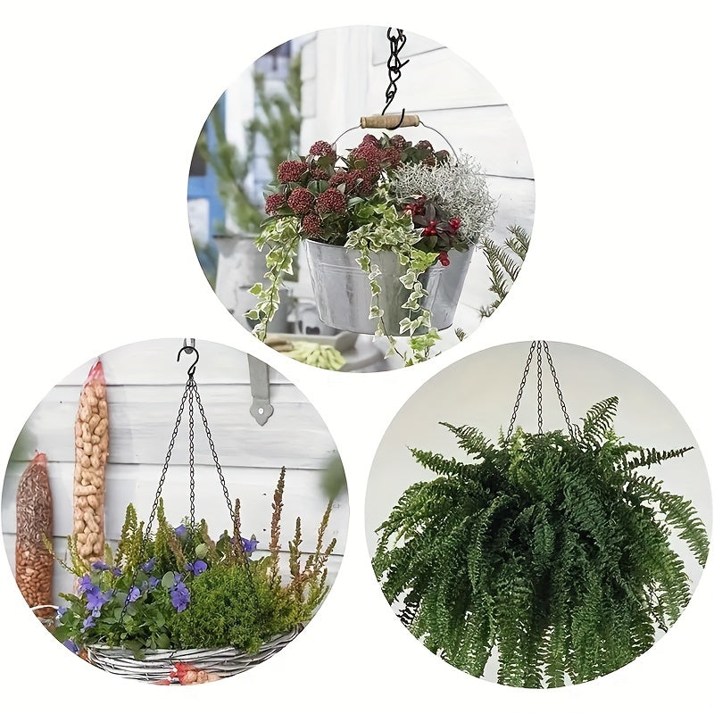 Hanging Chains for Garden Plants, Baskets, Feeders - 6pcs