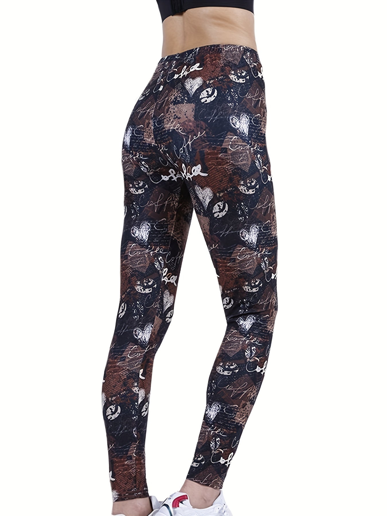 Floral Printed Yoga Pants High Waist Leggings
