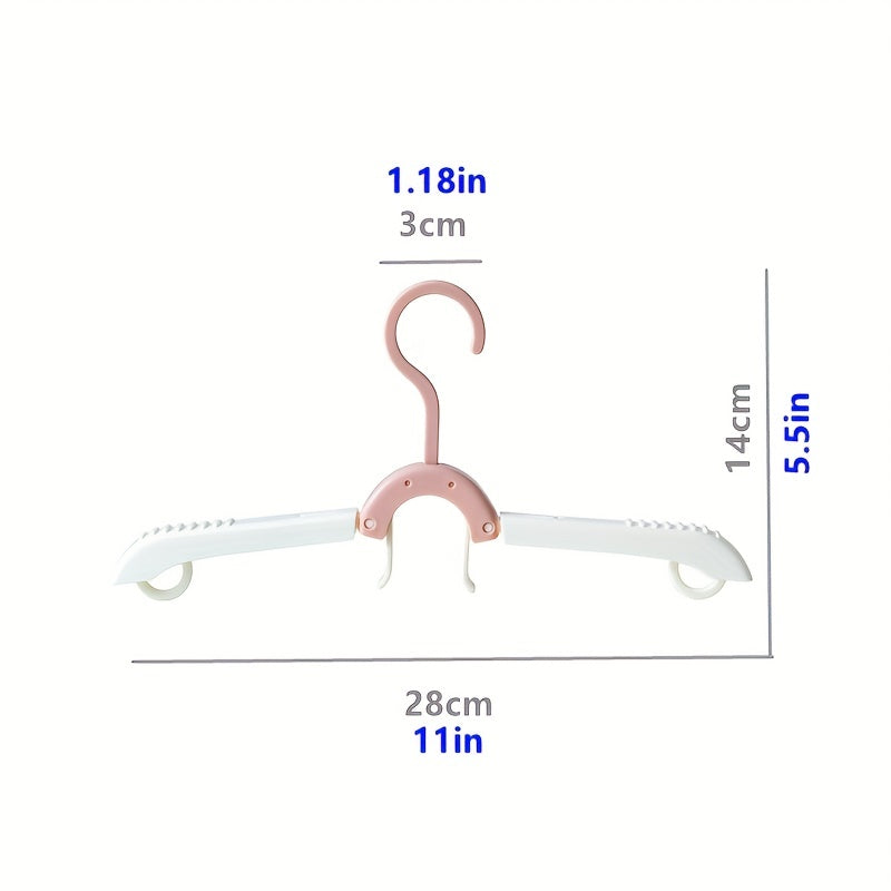 Foldable Clothes Hanger Retractable Clothes Rack For Wardrobe & Travel