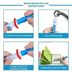4pcs Reusable Water Drawing Book Painting Toys