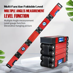 Woodworking Tool Level Folding Ruler High Precision Construction Measurement