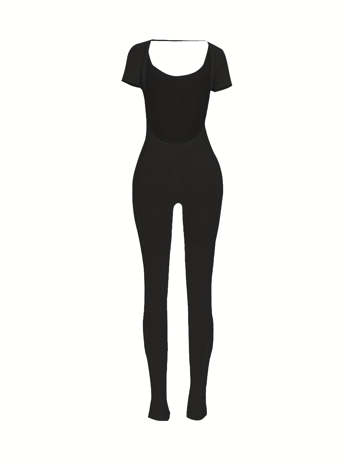 Sexy Backless Long Sleeve Bodycon Jumpsuit