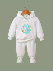 Pattern Long Sleeve Hoodie Girls Hoodies & Sweatpants