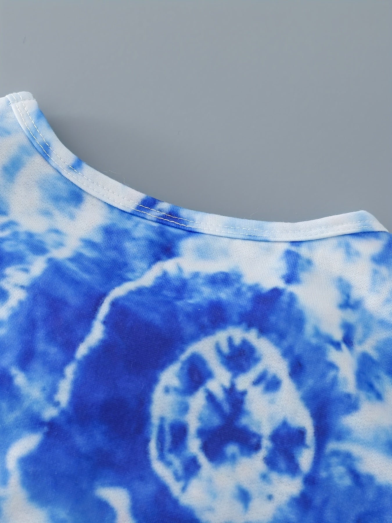 2pcs Boys Teen Casual Tie Dye T shirt & Shorts Set for Summer