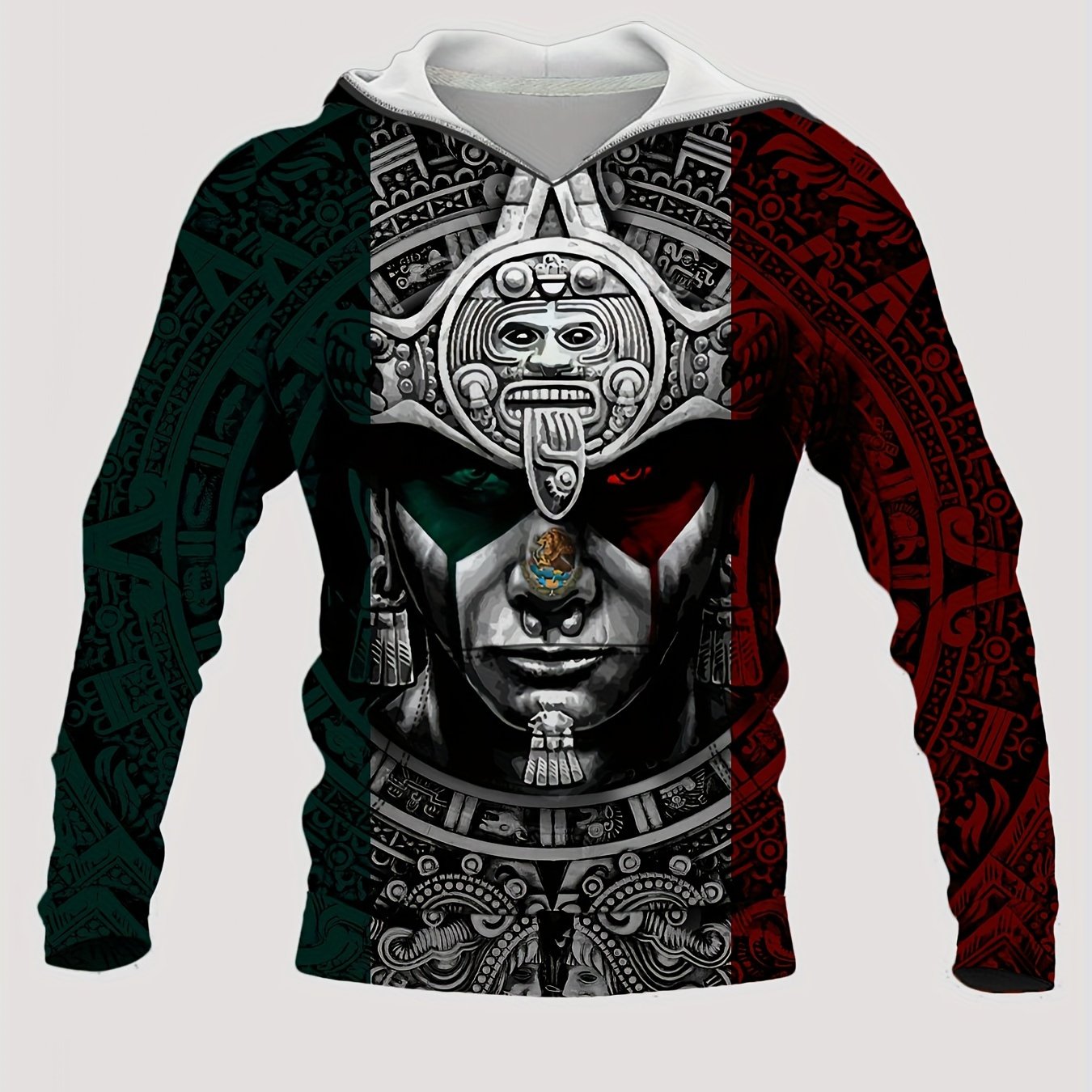 Pharoah Print Hoodies For Men Graphic Hoodie With Kangaroo Pocket