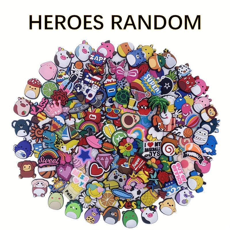 Cartoon Heroes Shoe Charms for Crocs - Party Favors Shoe Decorations