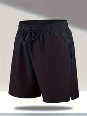 Men's Quick Dry Comfy Shorts with Zipper Pockets