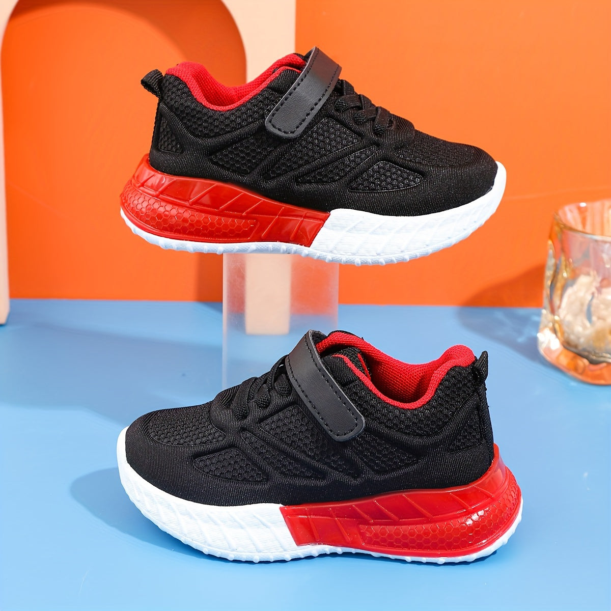 Boys Casual Low Top Woven Shoes Breathable Lightweight Non slip Sneakers