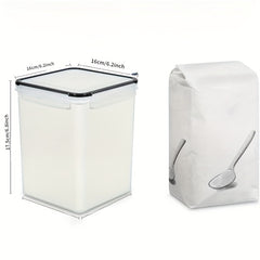 2 Large Capacity Food Storage Containers 5 2L 176oz Plastic Airtight