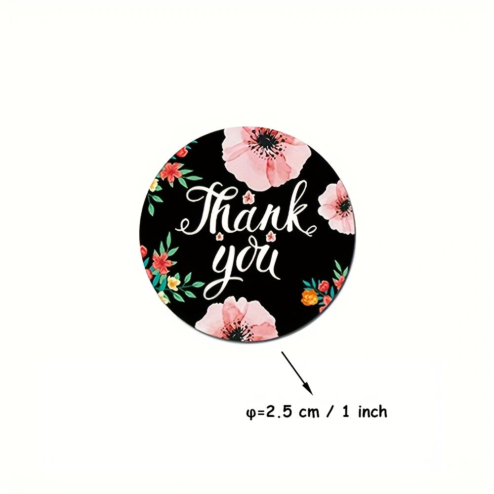 500 Flower Stickers for Gift Wrapping, Party, Wedding, Birthday, etc.