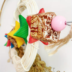 Colorful 5 Point Star Cage Bird Swing for Chewing Climbing Foraging