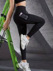 Women's Yoga Leggings with Pocket and Wide Waistband