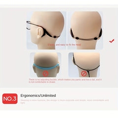 Stretchy Silicone Glasses Strap Non Slip Eyewear Retainer Lanyard