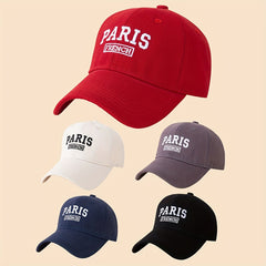 French Paris Embroidery Baseball Cap Lightweight Unisex Sun Hat